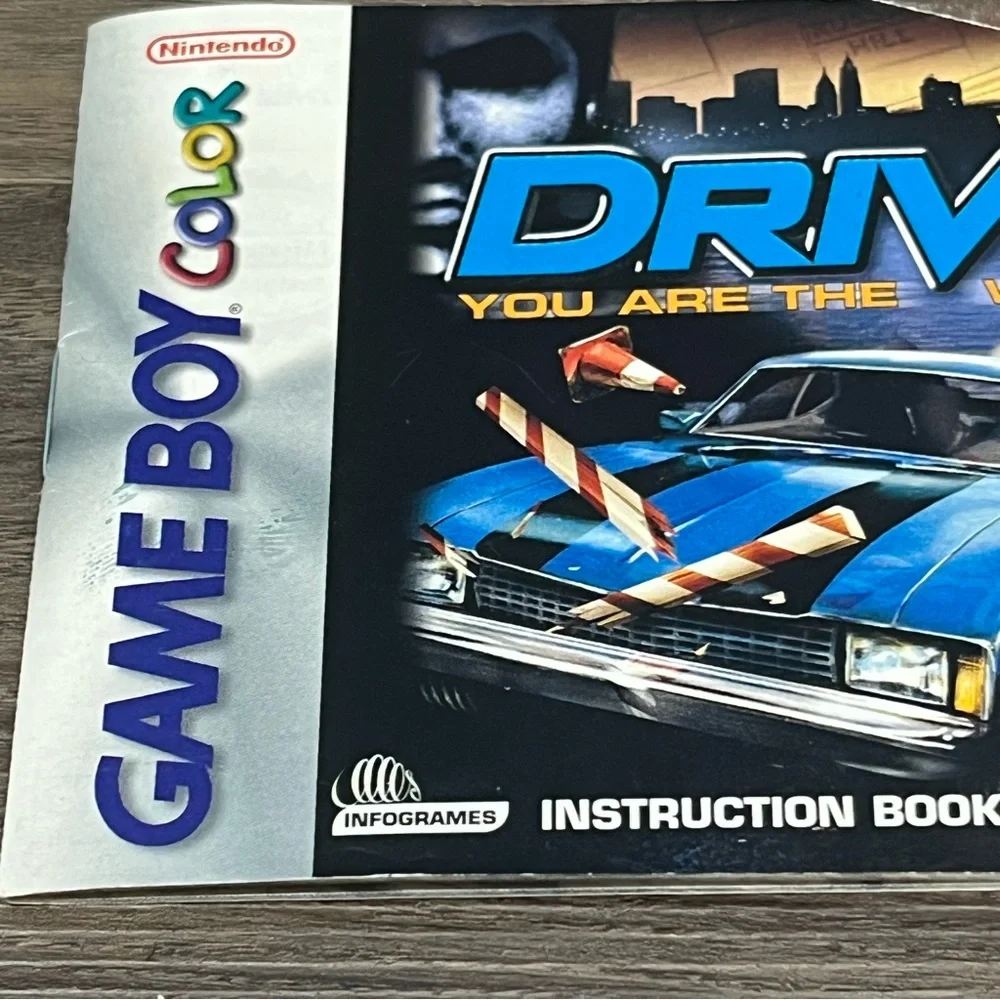 Vintage 2000 Game Boy Color Driver Instruction Manual Only You Are The Wheelman